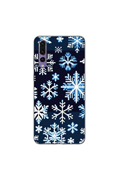 OEM Husa compatibila cu Huawei P20 Pro Silicon Gel Tpu Model Pixel Art Snowfl...