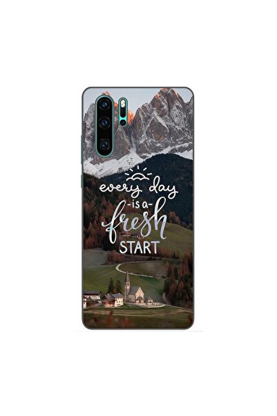 OEM Husa compatibila cu Huawei P30 Pro Silicon Gel Tpu Model Mesaj Fresh Start
