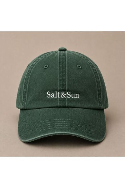 WeavedCo Minimal Salt Sun Embroidered Vintage Washed Cap Hat