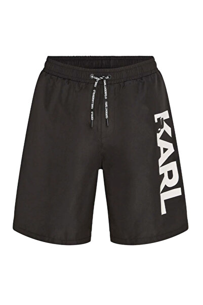 Karl Lagerfeld Ανδρικό Logo Μαγιό Μαύρο 241M2204-999 BLACK
