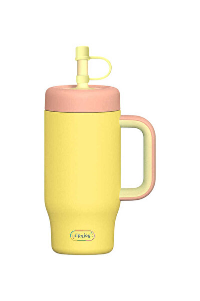 SipnJoy - Handlehug Tumbler 550 Ml - Sarı 3000-550-03