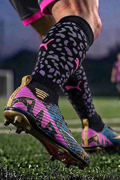 rekorsport Laliga Air Unisex Halı Saha Ve Çim Zemin Kramponu Çoraplı RenkliSi...