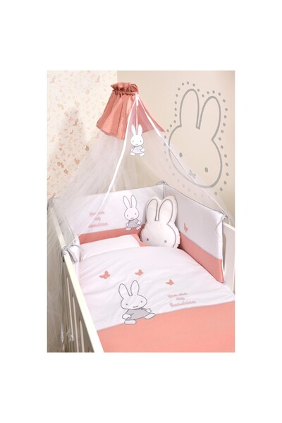 Baby Oliver Miffy Σετ 9τ Des.62 Προίκας Σομόν με Μεταλλικό Σίδερο Κουνουπιέρα...