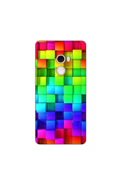 OEM Case compatible with Xiaomi Mi Mix 2 Silicone Gel Tpu Pattern Colorful Cubes