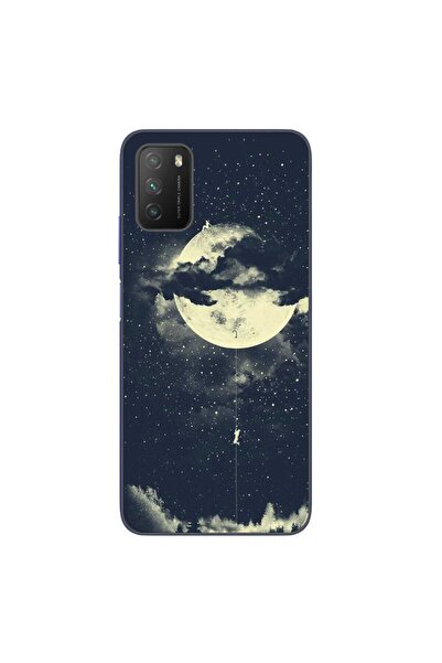 OEM Θήκη συμβατή με Xiaomi Poco M3 από σιλικόνη gel TPU, μοντέλο Moon Climbing