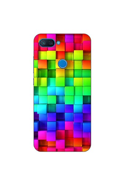 OEM Case compatible with Xiaomi Mi 8 Lite Silicone Gel Tpu Pattern Colorful C...