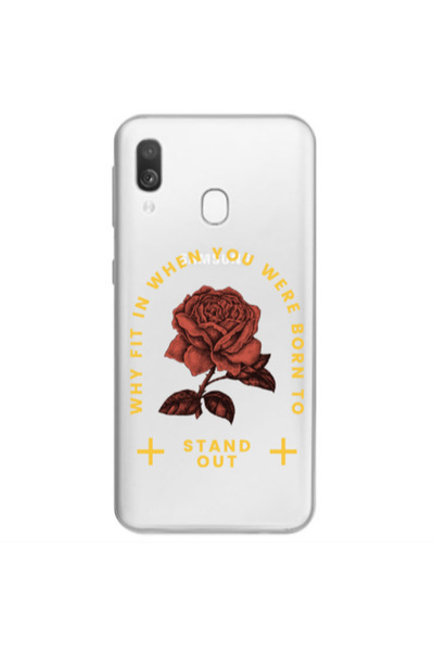 Other Samsung A40 Stand out Transparent Silicone TPU Θήκη