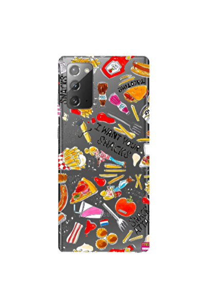 Other Samsung Note 20 Snack attack Transparent Silicone TPU Θήκη