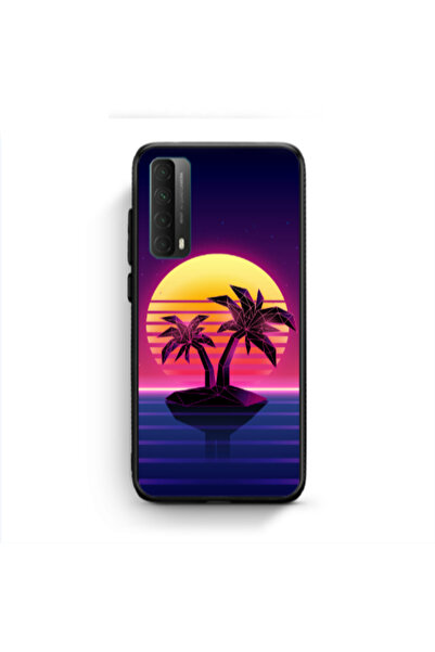 Other Huawei P Smart 2021 Moon and Palmie Black Glossy Θήκη