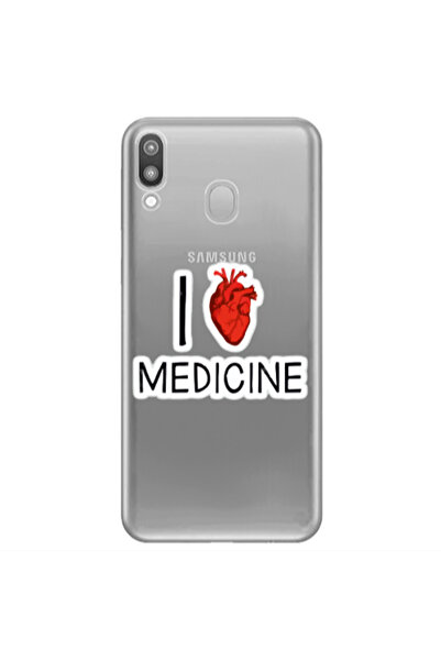Other Samsung M20 I Love Medicin Transparent Silicone TPU Θήκη