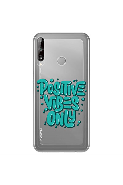 Other Huawei P40 Lite E Positive Vibes Only Transparent Silicone TPU Θήκη
