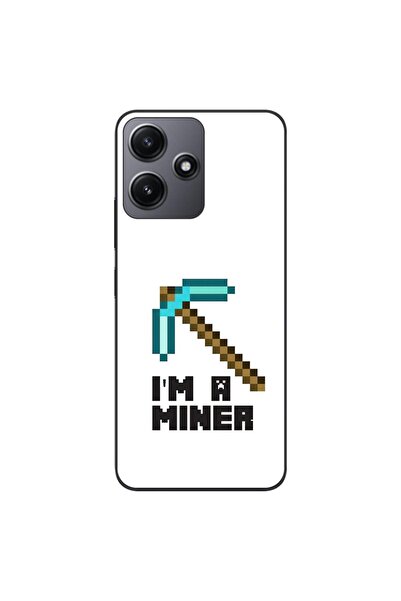OEM Husa compatibila cu Xiaomi Redmi 12 5G Silicon Gel Tpu Model Minecraft Miner