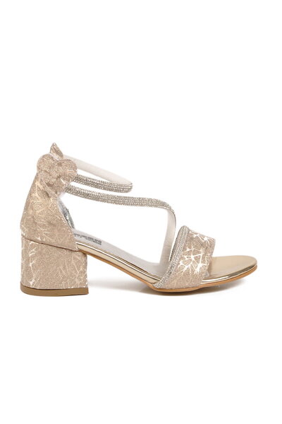 AYAKMOD Gold Girls' Heeled Sandals 26A97 F