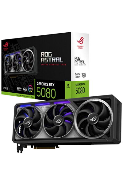 ASUS Placa video gaming ROG Astral OC, NVIDIA GeForce RTX 5080, 16 GB, GDDR7