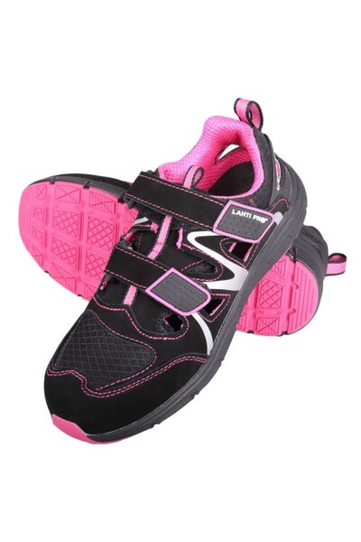 Lahti Pro Leather-suede-fabric sandal with rubber (s1sra) - 36