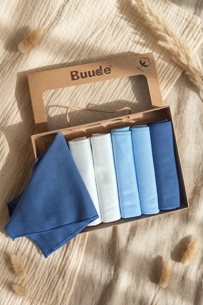 Babydonat Buude %100 Pamuklu 6'lı Bebek Ağız Mendili ve Kurulama Bezi Seti - ...