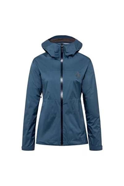 BLACK DİAMOND WOMEN'S STORMLINE STRETCH RAIN SHELL JACKET - M - أزرق