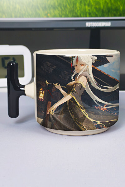 ZipZap Ningguang Genshin Impact Printed Ceramic Luxury Mug (1 Piece) T-Shaped...
