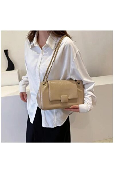 Generic (Unbranded) Women's Shoulder Bag in Beige Color