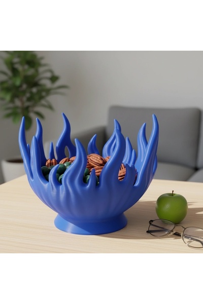 OEM Decorative Flame Bowl, 3D Printed, Small Object Holder, Modern Design