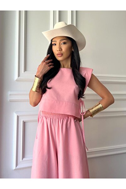 CC STORE RANIA set, made of linen, Drapey top and wide pants for warm days
