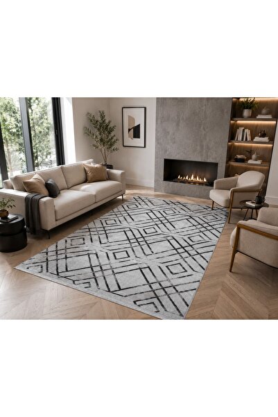 Mypolo Modern Salon Halısı Oturma Odası Halısı Koridor Halısı Akrilik Viskon ...