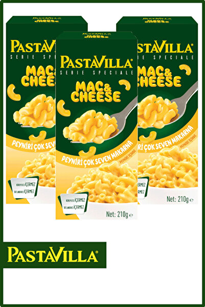 Pastavilla Mac & Cheese Makarna 210 gr x 3 Adet