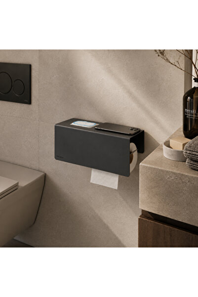 PNR AQUA Toilet Paper Holder - Wet Wipes Wc Paper Stand Anthracite