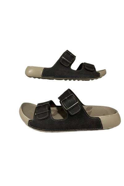 ALC 50651 Men's Anatomical Sole Daily Slippers with Stylish Buckle, Comfortab...