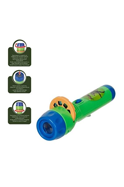 OEM Lanternă proiector pentru copii, Proiector Verde Dinozaur cu 3 Diapozitiv...