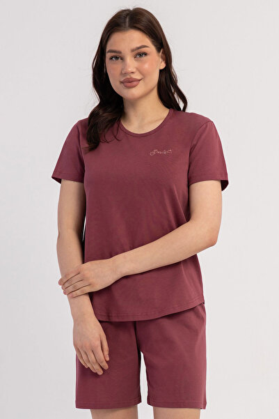 VİENETTA Pamuklu Kadın Kısa Kol Şortlu Pijama Takım , 602027