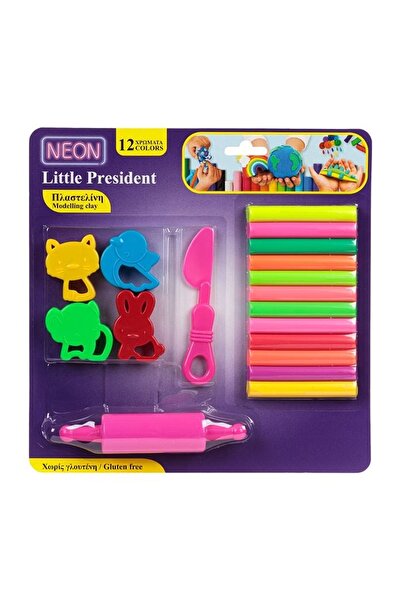 OEM Creative plasticine Top Bottom Set for children, Neon, 18 pieces, with an...