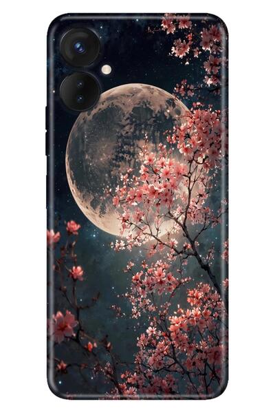 omix X3 Kılıf Dolunay Moon Temalı Desenli Darbe Emici Silikon