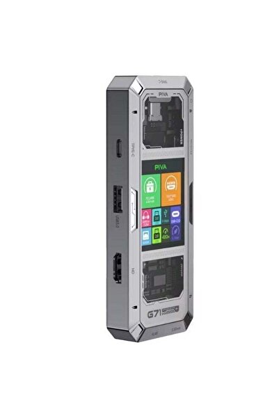 piva G71 USB-C 7-in-1 Smart Docking Station Multi-Function Hub with Built-in ...