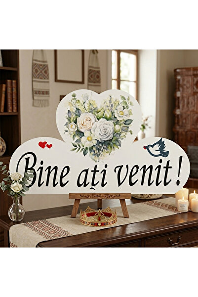 Bello Carino High quality decoration products "Welcome!" Plaque, Intertwined ...