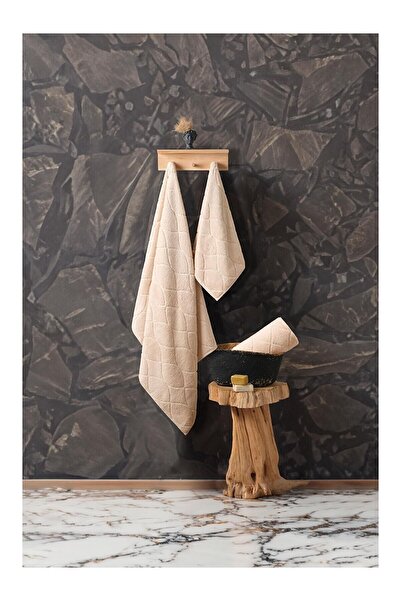 LC Waikiki Nevavm Farkıyla Voli Micro Cotton Bath Towel 90X150 cm Beige