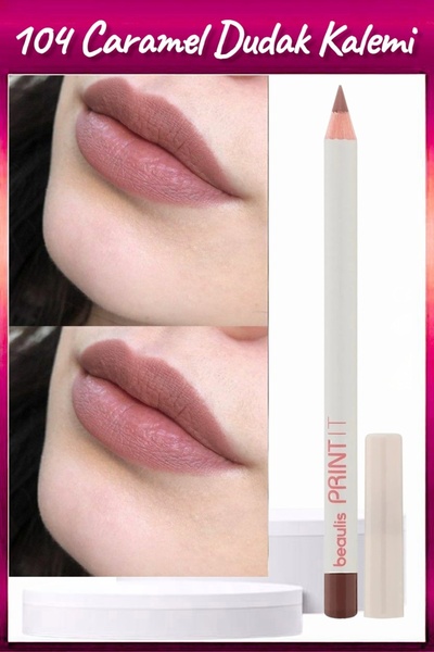 Pretty 104 Karamel Dudak Kalemi Beulis Waterproof