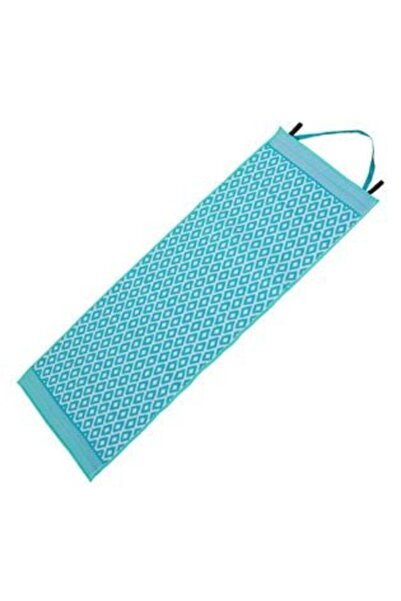 OEM Beach Mat Roll Plastic Turquoise with White Aztec Pattern 180 x 72 cm