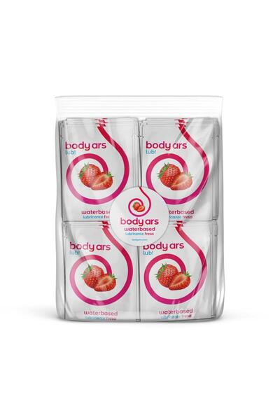 Body Ars Single-dose Water-Based Lubricant Gel Acid Strawberry 100 x 4ml