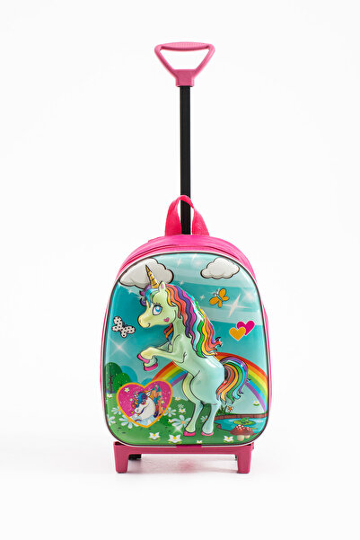 Mori School Bag Kabartmalı Çekçekli Anaokul/Kreş Çantası