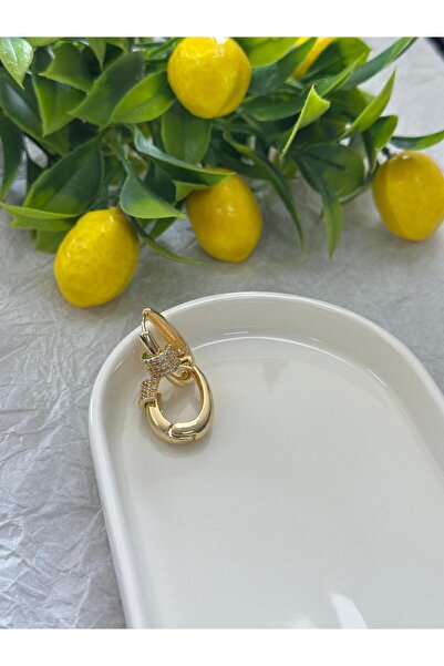 VIP Çelik Oval Taşlı Küpe