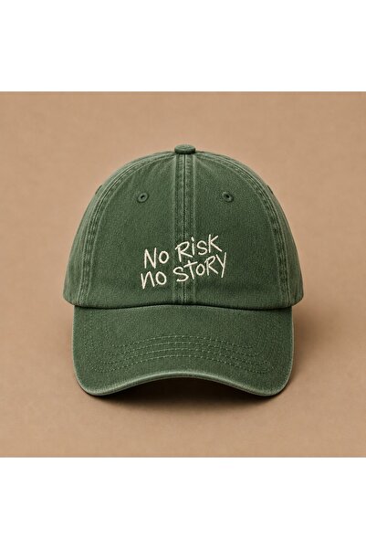 WeavedCo No Risk No Story Embroidered Vintage Washed Cap Hat