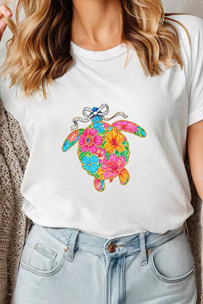Sarah's Boutique Women's T-shirt – 100% cotton – Sea Turtle