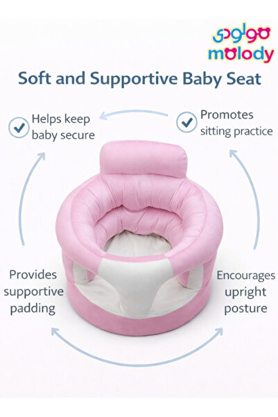 molody Baby Sitting Learning Chair Infant Support Seat with Soft Plush Fabric...