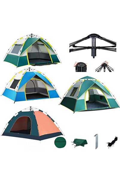 Zenorius Camping Tent 2x1.50X1.35m with Automatic Opening, Waterproof UV Prot...
