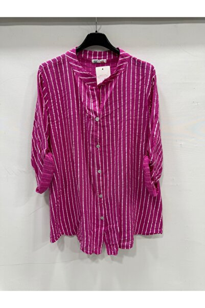 della moor Women's Italian Fuchsia Line Pattern Prevailing Folded Fakir Sleev...