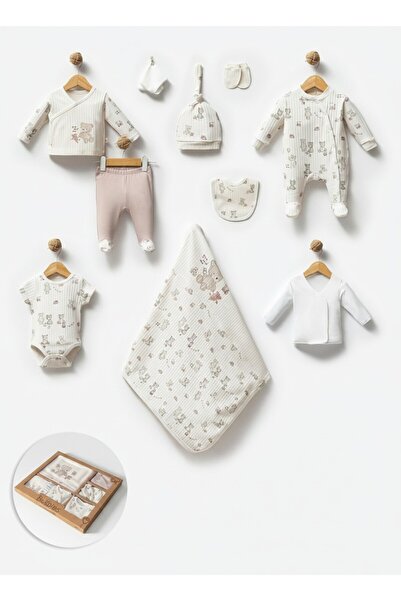 Mou&Kou Premium 10 Piece Newborn Baby Hospital Discharge Set Boxed