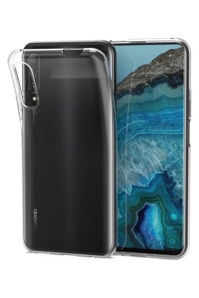 Kvy Kaviy Huawei P Smart Pro Kamera Korumalı Şeffaf Süper Silikon Kılıf