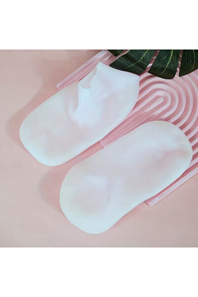 Mawrond For Dry, Creamy, Cracked Feet or Heels, Moisturizing, Protective, Cream Retaining, Thick, Flexible, High-Quality Silicone Gel Socks (Pink Color, 1 Pair)