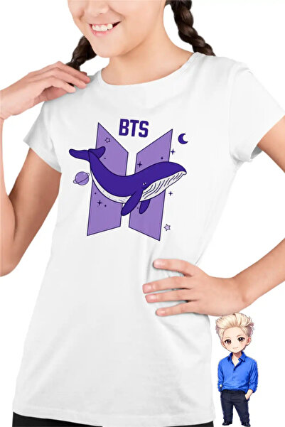 OEM Tricou Copii Fete Kpop BTS Universe Whale
